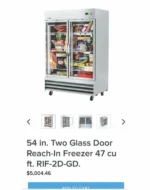 Glass Door Reach-In Freeze - Image 2