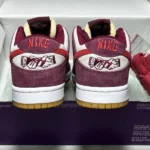 NIKE SB Dunk Low Red Grey - Image 6