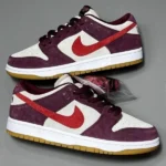 NIKE SB Dunk Low Red Grey - Image 5