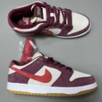 NIKE SB Dunk Low Red Grey - Image 9